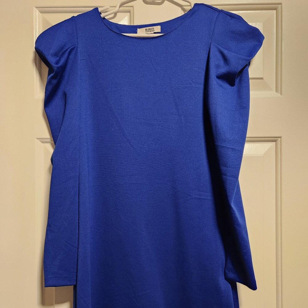 BB Dakota Steve Madden royal blue long sleeve dress